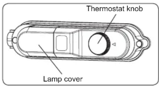 Thermostat knob Lamp cover