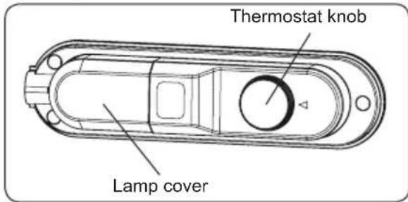 Thermostat knob Lamp cover