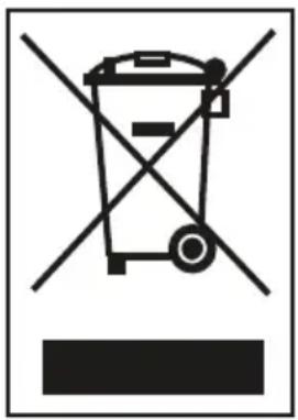 Prohibition sign depicting a trash bin crossed with no signage, indicating no waste or discharge.
