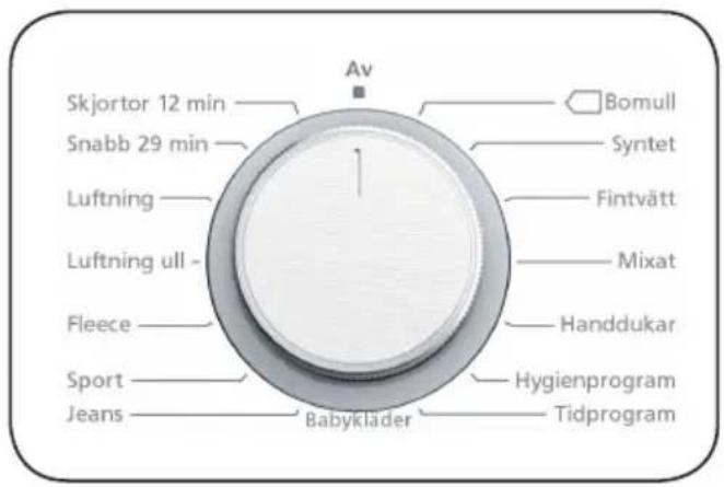 Cylinda TK 4270 Vit - Programvalsreglage - 1