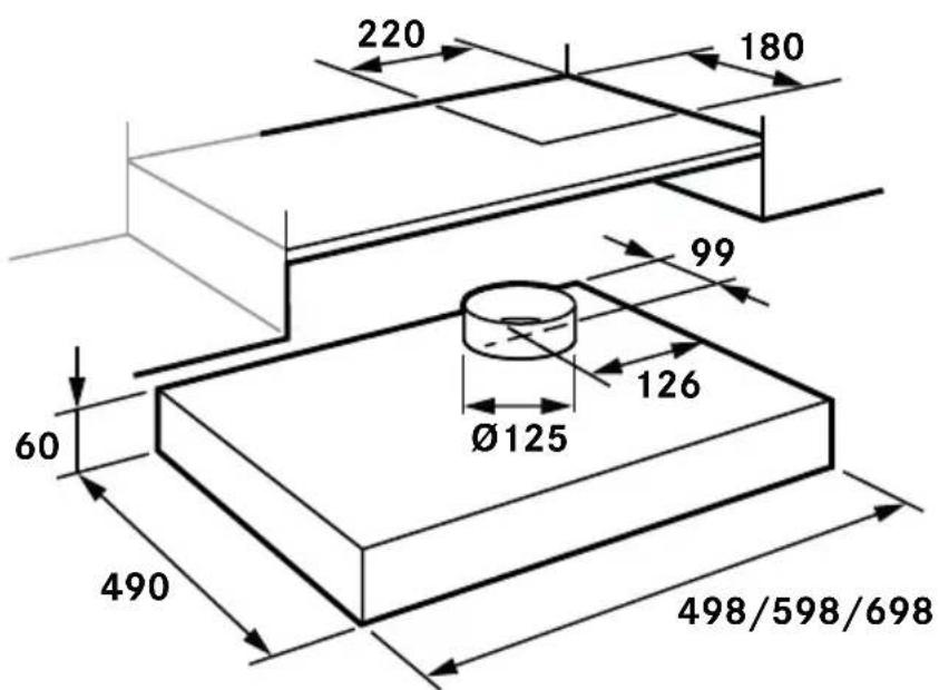220 180 99 60 Ø125 126 490 498/598/698