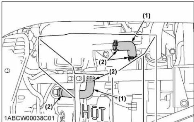 KUBOTA M5N-111HDRC12 - Checking radiator hose and clamp - 7