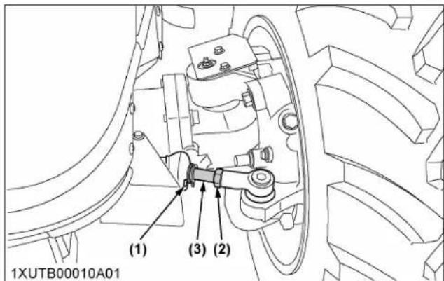 KUBOTA M5N-111HDRC12 - Adjusting toe-in procedure - 1