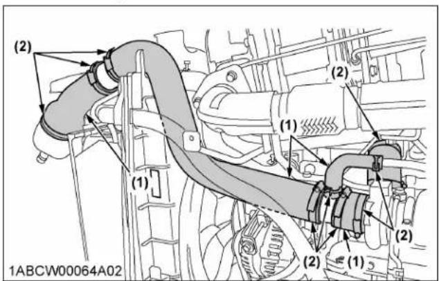 KUBOTA M5N-111HDRC12 - Checking intake air line - 2