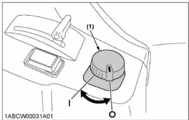 KUBOTA M5N-111HDRC12 - PTO clutch control switch - 1