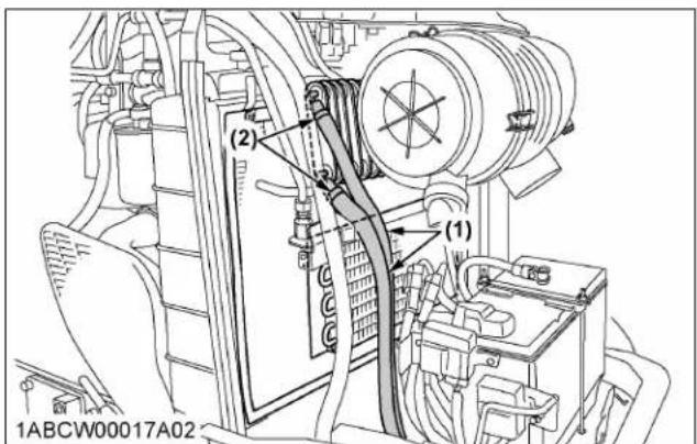 KUBOTA M5N-111HDRC12 - Checking fuel line - 2