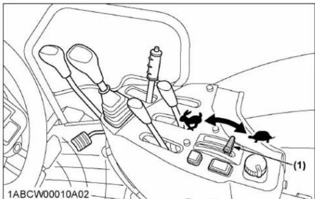 KUBOTA M5N-111HDRC12 - Hand throttle lever - 1