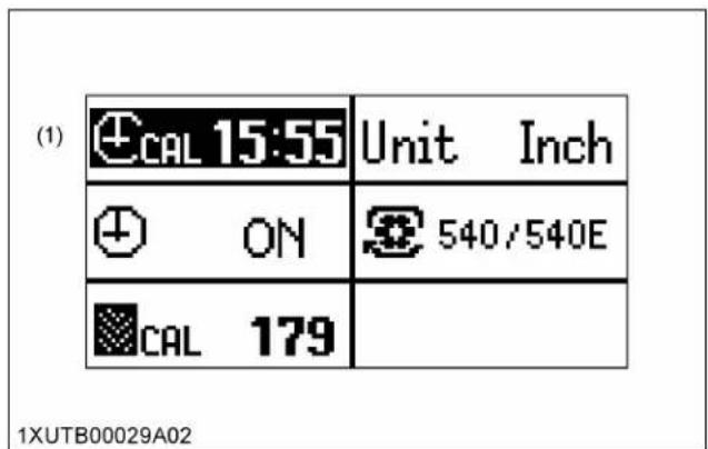 KUBOTA M5N-111HDRC12 - Clock setting - 1