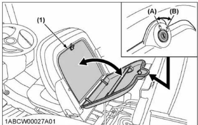KUBOTA M5N-111HDRC12 - Glove box - 1