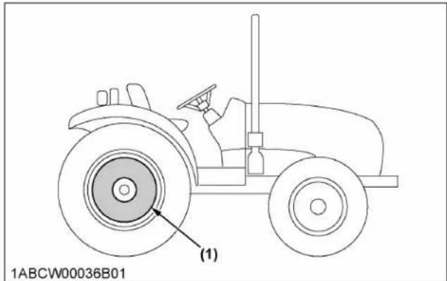 KUBOTA M5N-111HDRC12 - Rear wheel weights (option) - 1