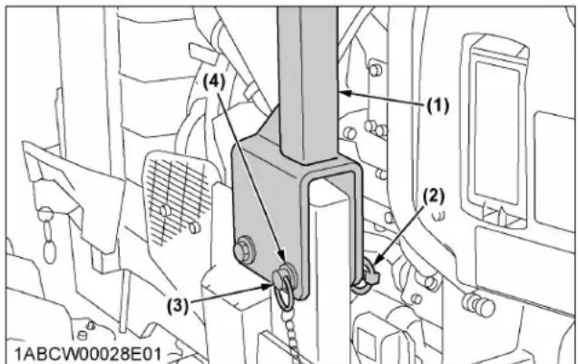 KUBOTA M5N-111HDRC12 - Folding the ROPS - 1
