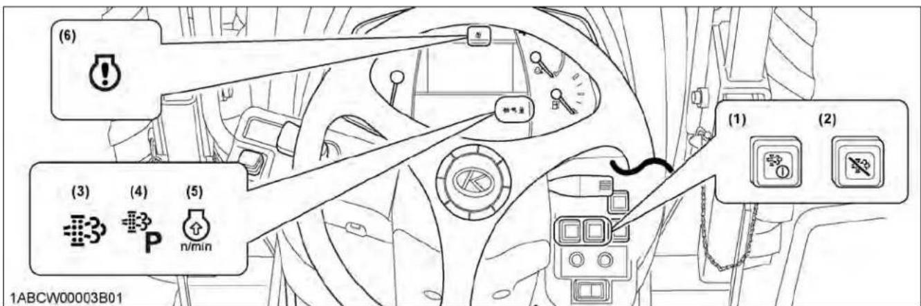 KUBOTA M5N-111HDRC12 - Operating procedure for auto regeneration mode - 1