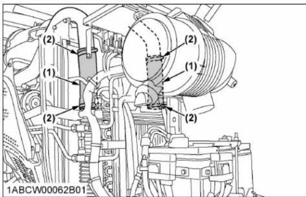 KUBOTA M5N-111HDRC12 - Checking intake air line - 4