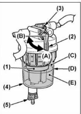 KUBOTA M5N-111HDRC12 - Checking water separator - 4