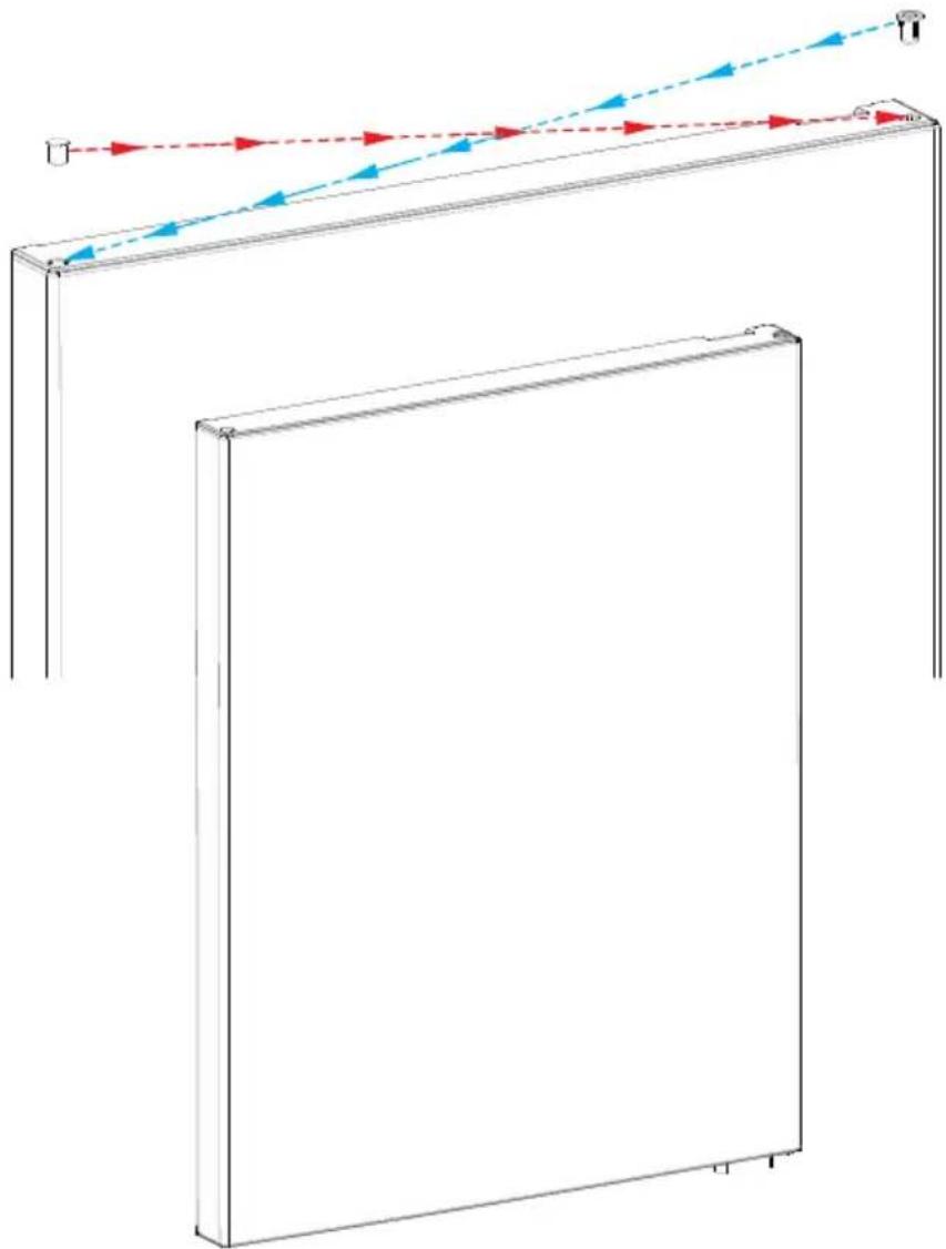 Cylinda KF2385LFVF - Repositioning the Door - 11