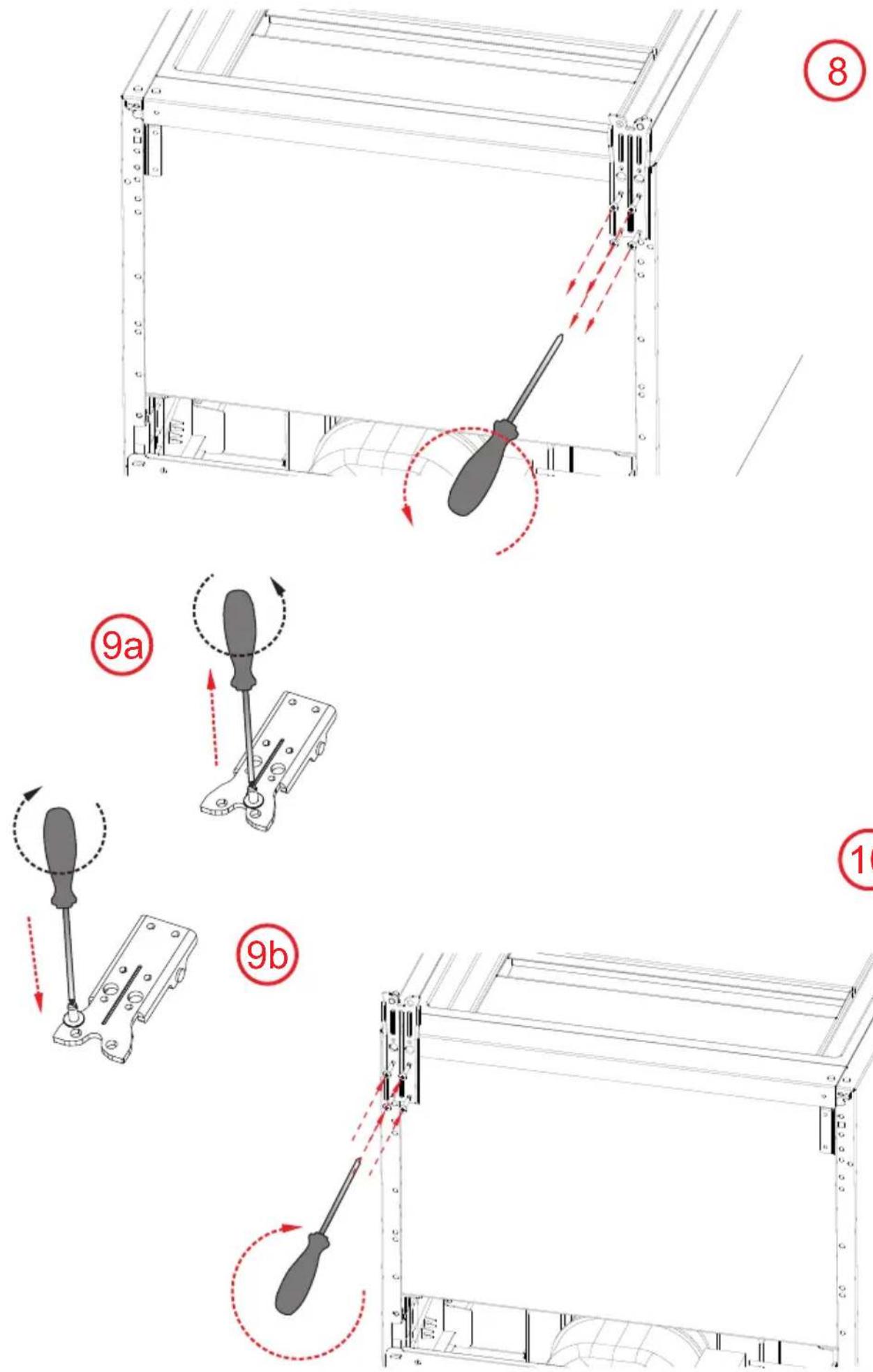 Cylinda KF2385LFVF - Repositioning the Door - 9
