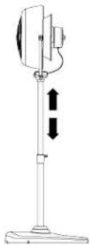 Vornado VFAN Jr. Vintage - To adjust height of circulator: - 1