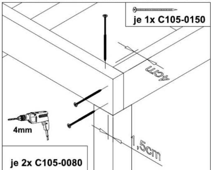 je 1x C105-0150 4mm je 2x C105-0080 1,5cm