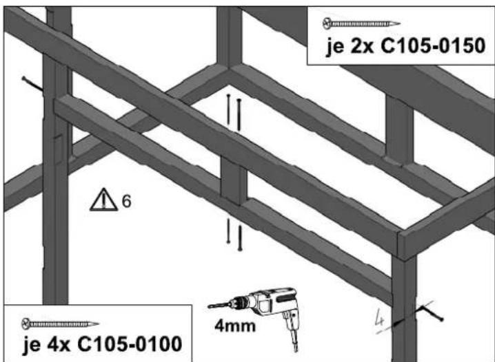je 2x C105-0150 6 je 4x C105-0100 4mm