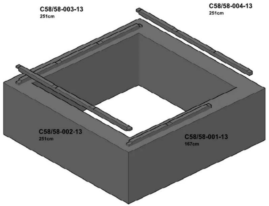 C58/58-003-13 251cm C58/58-004-13 251cm C58/58-002-13 251cm C58/58-001-13 167cm