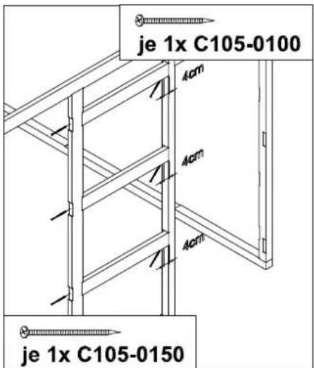 je 1x C105-0100 4cm 4cm 4cm je 1x C105-0150