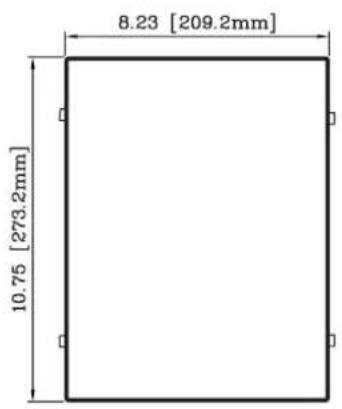 8.23 [209.2mm] 10.75 [273.2mm]