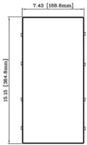 7.43 [188.8mm] 15.15 [384.8mm]