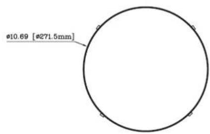 Ø10.69 [Ø271.5mm]