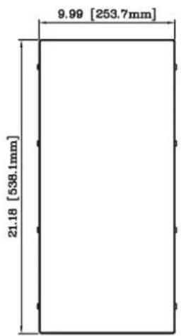 9.99 [253.7mm] 21.18 [538.1mm]