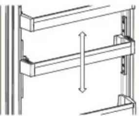 Cylinda KF1385LFVF - To change the position of adjustable door shelf ; - 2