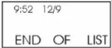 9:52 12/9 END OF LIST