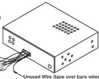 Unused Wire (tape over bare wires)