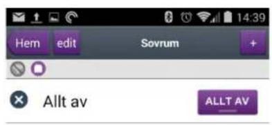 Skärmdumpen sparas ... Hem edit Sovrum + Dimmer På/Av Öppna/Stäng