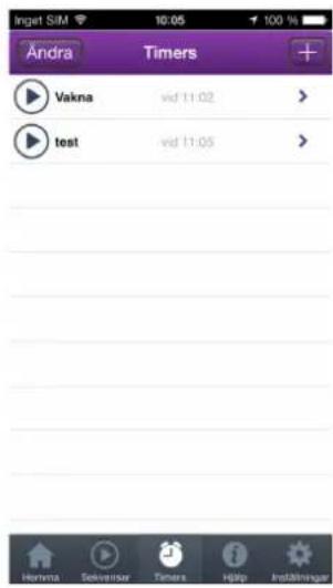 Inget SIM Andra Timers Vakna vid 11:02 test vid 11:05 Hemna Selvenser Timers Hjlp Insähreiger