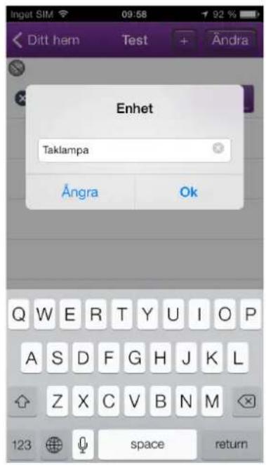 Inget SIM 09:58 92 % Ditt hem Test + Andra Allt av STARTA Avbryt Typ Klar