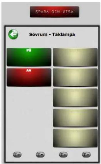 SPARA OCH VISA Sovrum - Taklampa På AV