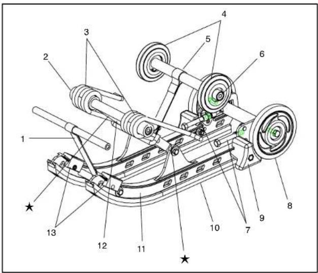 POLARIS Snowmobile 120XC (2001) - SuspensionComponents - 1