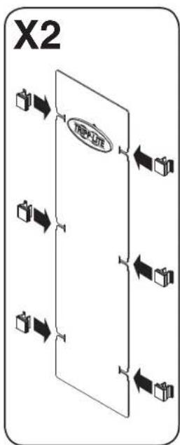 Tripp Lite SmartRack SRCABLEVRT3FC - Double-Depth Installation (SRCABLEVRT6 & SRCABLEVRT12 only) - 2