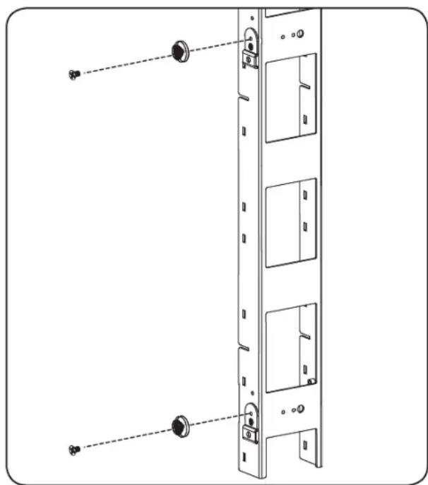 Tripp Lite SmartRack SRCABLEVRT3FC - SR42UBWD Installation: Side-Facing (SRCABLEVRT3 only) - 2