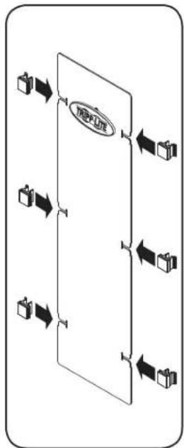 Tripp Lite SmartRack SRCABLEVRT3FC - Single-Depth Installation (SRCABLEVRT6 & SRCABLEVRT12 only) - 2