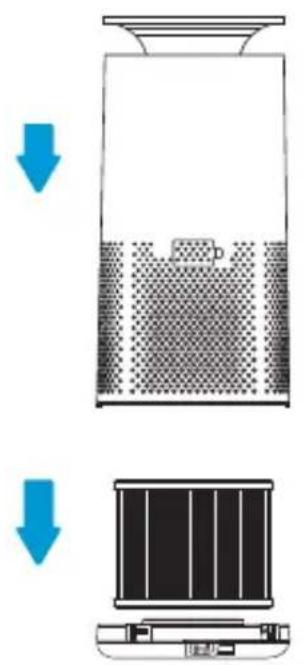 Arovec AV-P500-RF - Steps for Replacing the Filter: - 4