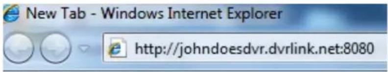 New Tab - Windows Internet Explorer http://johndoesdvr.dvrlink.net:8080