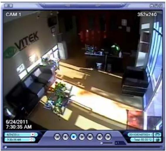 CAM 1 352x240 VITEK 6/24/2011 7:30:35 AM 6/24/2011 7:30:35 AM 20110654873024 Time: 00:30:12
