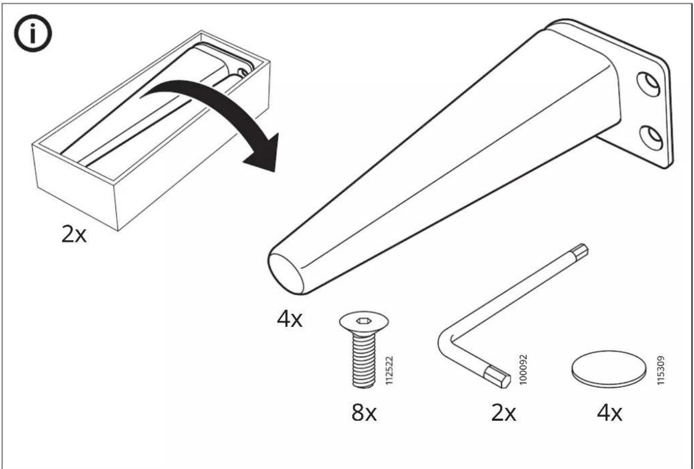 (i) 2x 4x 8x 112522 2x 100092 4x 115309