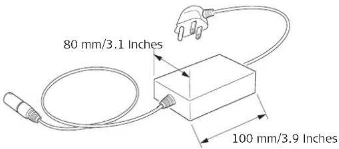 80 mm/3.1 Inches 100 mm/3.9 Inches