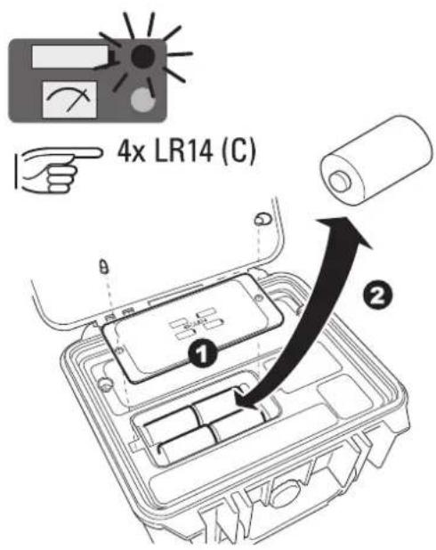LEICA Digicat 550i - Byta batteri - 1