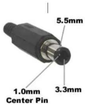 5.5mm 1.0mm Center Pin 3.3mm