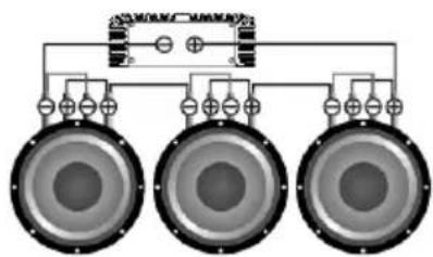 Deaf Bonce Machete MMA-550.1D - One subwoofer, coils in parallel - 3