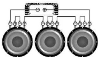 Deaf Bonce Machete MMA-550.1D - Subwoofers in series, coils in series - 2