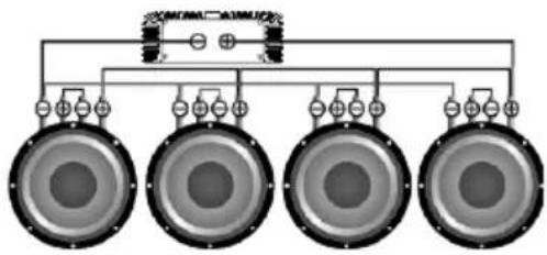 Deaf Bonce Machete MMA-550.1D - Subwoofers in series, coils in series - 6